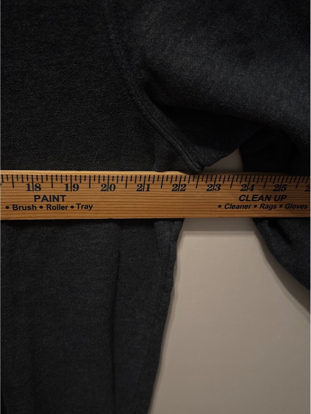 Croft and Barrow Extra Soft Dark Gray Quarter Zip Pullover Sweatshirt - Picture 3 of 7